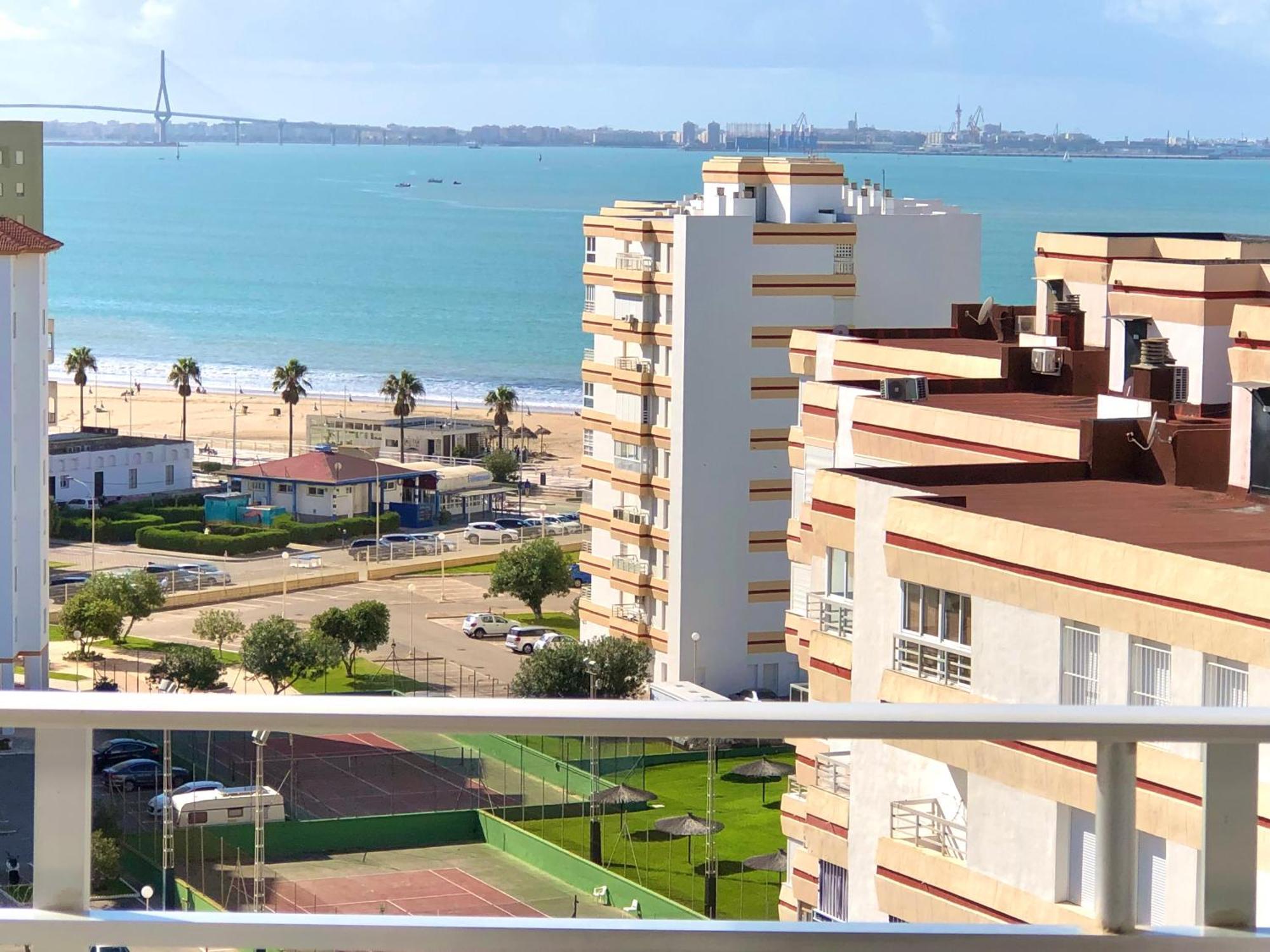 Апартаменты Frente Al Mar, Preciosas Vistas, Piscinas , Valdelagrana Эль-Пуэрто-де-Санта-Мария Экстерьер фото